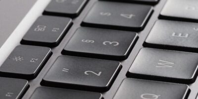 laptop, computer, beautiful wallpaper, keyboard, background, close up